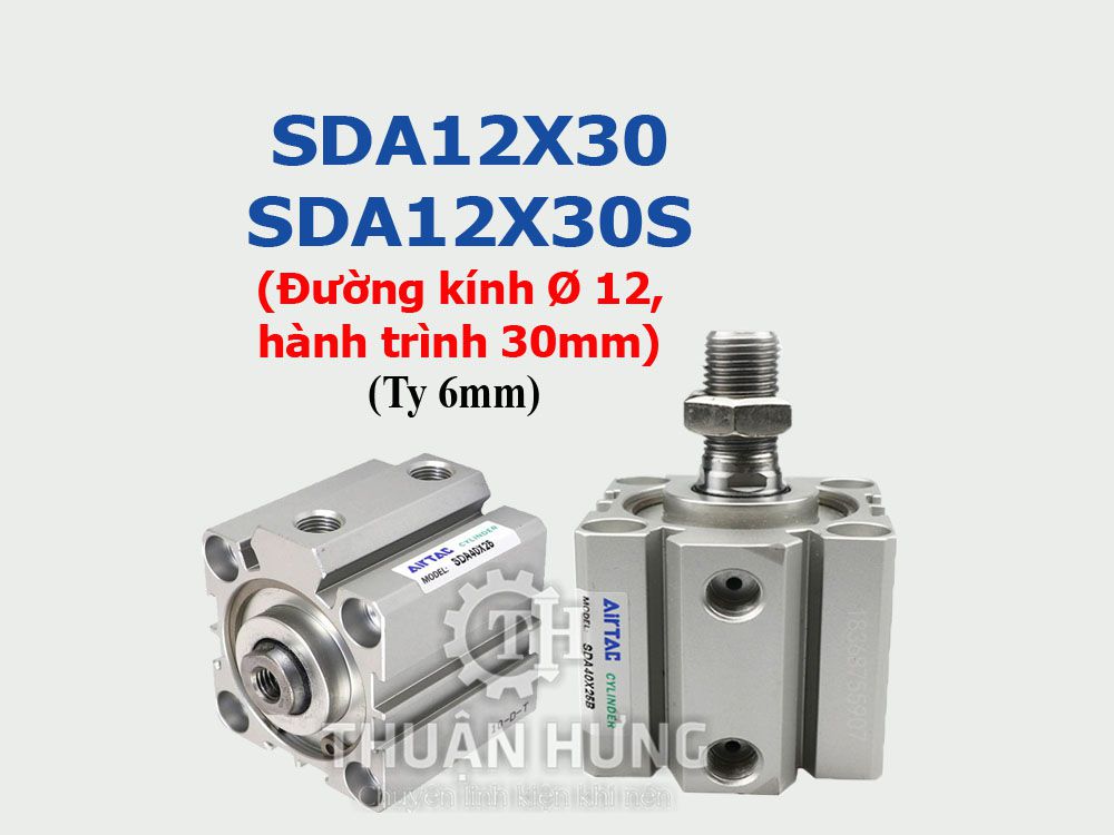 Xi lanh khí nén Airtac SDA12x30 và SDA12x30S