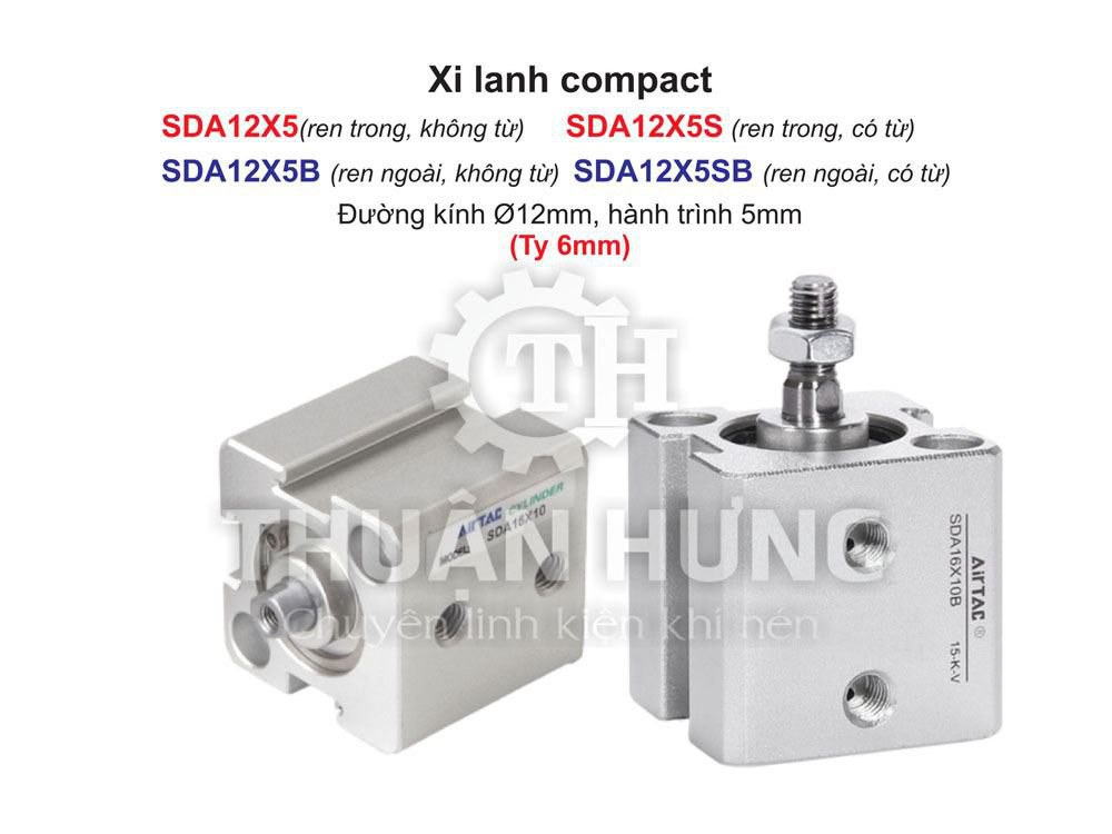 Xi lanh khí nén Airtac SDA12x5