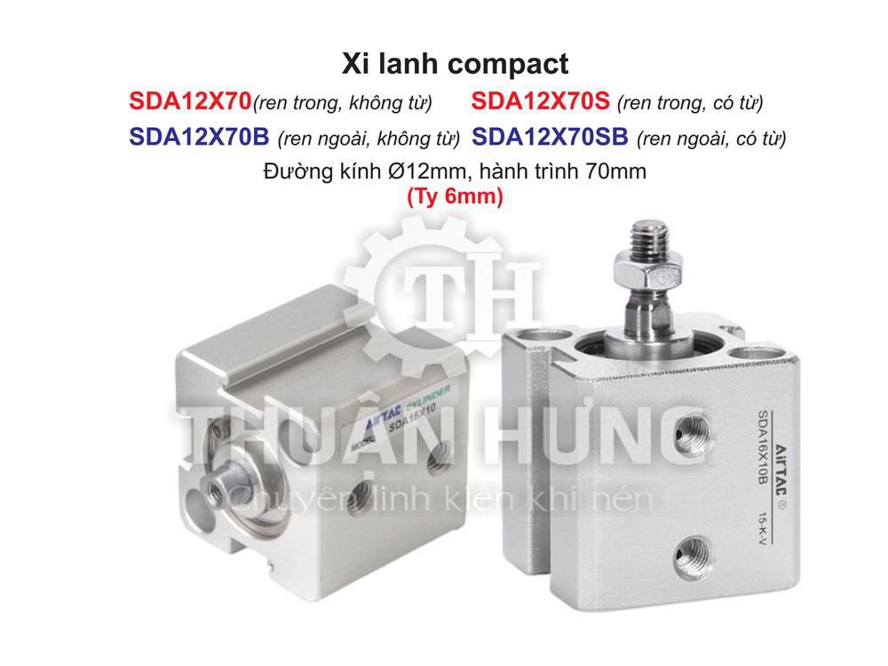 Xi lanh khí nén Airtac SDA12x70