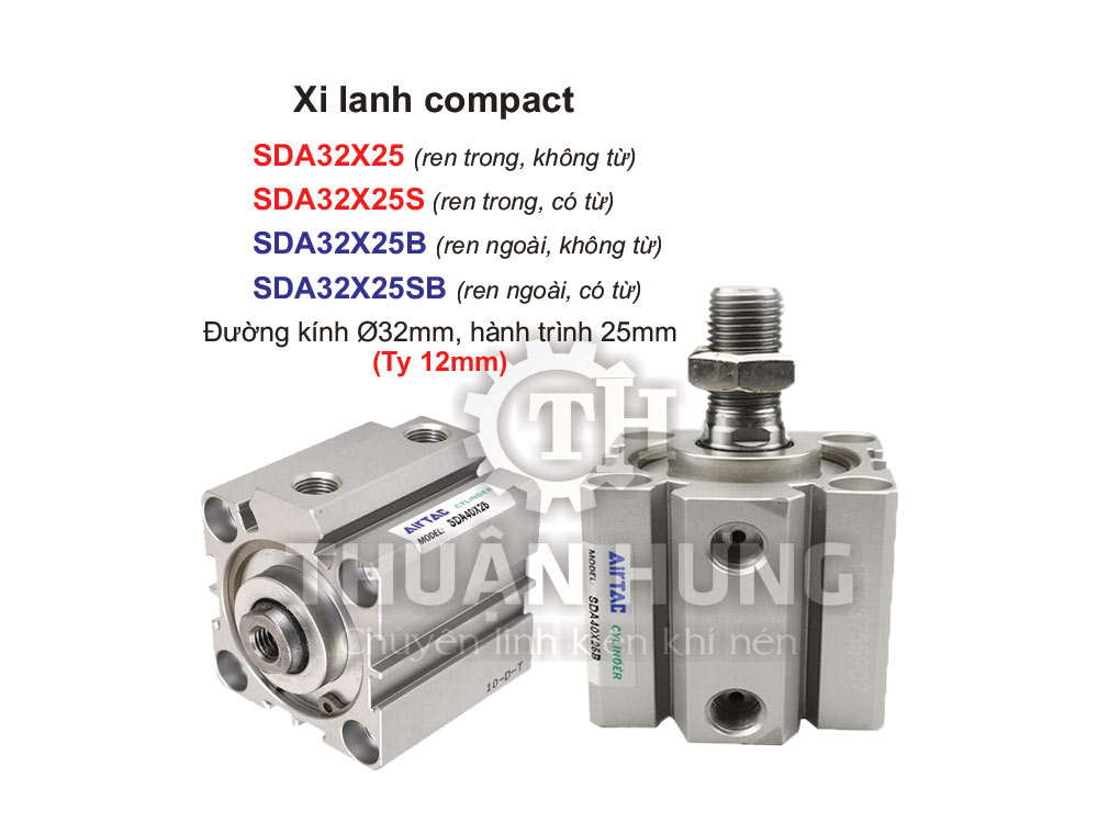 Xi lanh compact Airtac SDA32x25